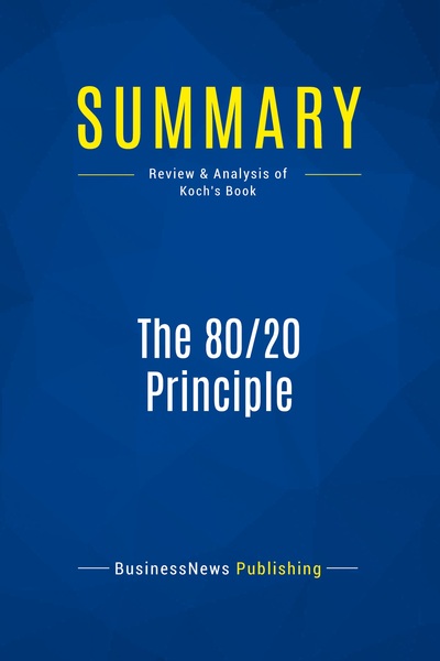 Image de Summary: The 80/20 Principle