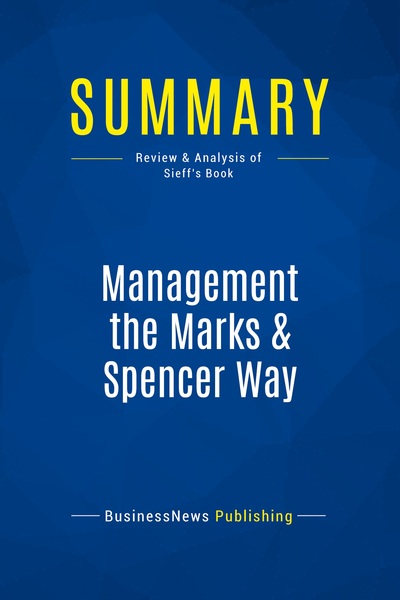 Image de Summary: Management the Marks & Spencer Way