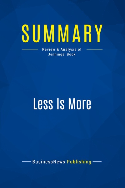Image de Summary: Less Is More