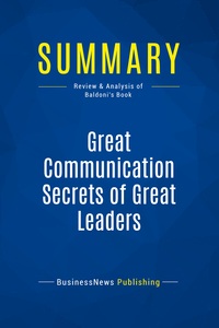 Picture of Summary: Great Communication Secrets of Great Leaders