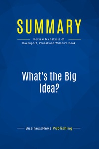 Image de Summary: What's the Big Idea?