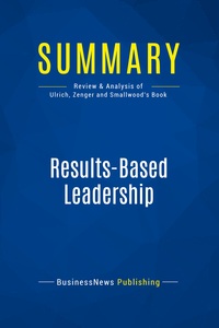 Image de Summary: Results-Based Leadership