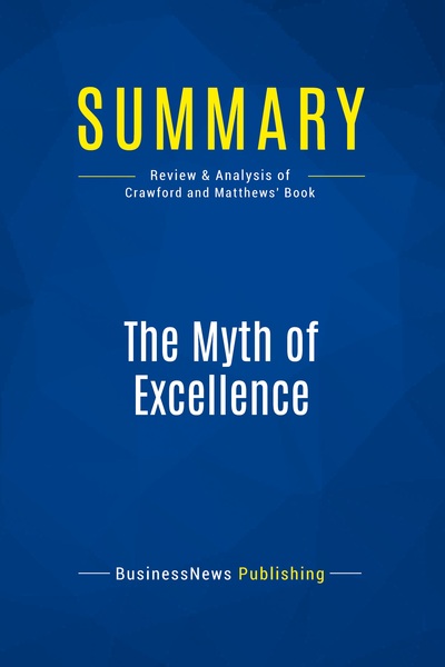 Image de Summary: The Myth of Excellence
