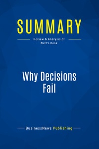 Image de Summary: Why Decisions Fail