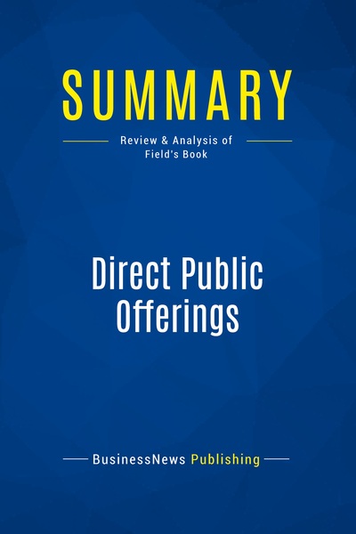 Image de Summary: Direct Public Offerings