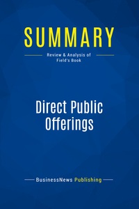 Image de Summary: Direct Public Offerings