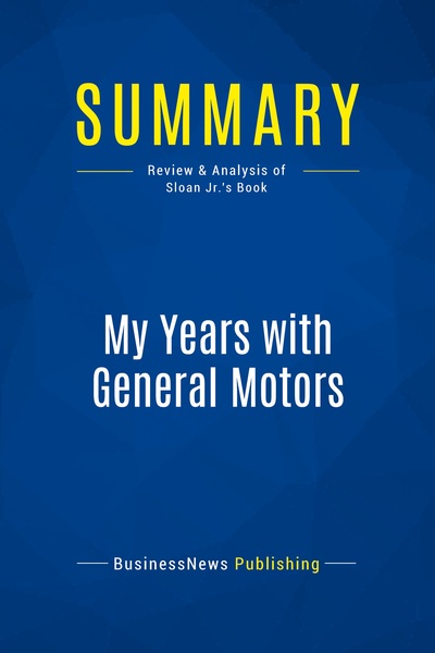 Image de Summary: My Years with General Motors
