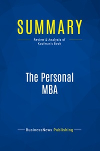 Image de Summary: The Personal MBA