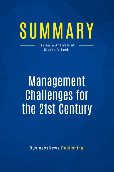 Image de Summary: Management Challenges for the 21st Century