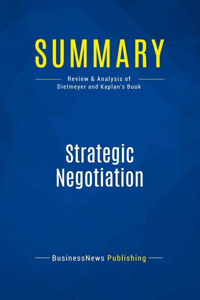 Picture of Summary: Strategic Negotiation