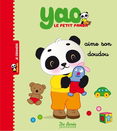 Picture of yao le petit panda aime son doudou