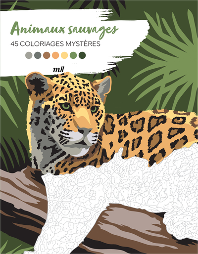 Picture of Animaux sauvages - 45 coloriages mystères