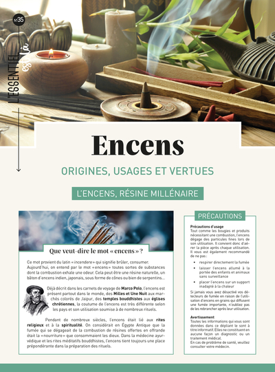 Image de Encens : origines, usages et vertus