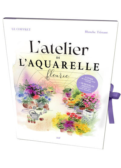 Picture of Pochette - L’atelier de l’aquarelle fleurie (1 livre et des feuilles papier aquarelle)