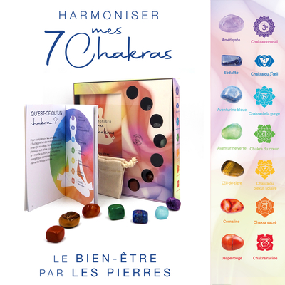 Picture of Coffret - Harmoniser mes 7 chakras - Le bien-être par les pierres