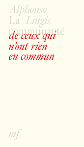 Image de La communauté de ceux qui n'ont rien en commun