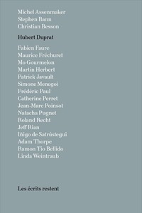 Image de Hubert Duprat - les écrits restent