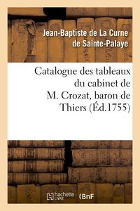 Picture of Catalogue des tableaux du cabinet de M. Crozat, baron de Thiers
