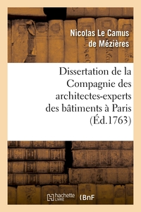 Picture of Dissertation de la Compagnie des architectes-experts des bâtimens à Paris