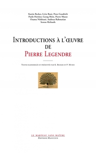 Picture of Une introduction à la philosophie de Pierre Legendre
