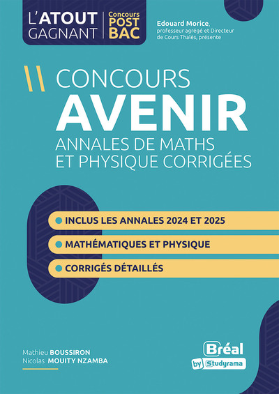Picture of Concours Avenir Annales de maths et physique corrigées