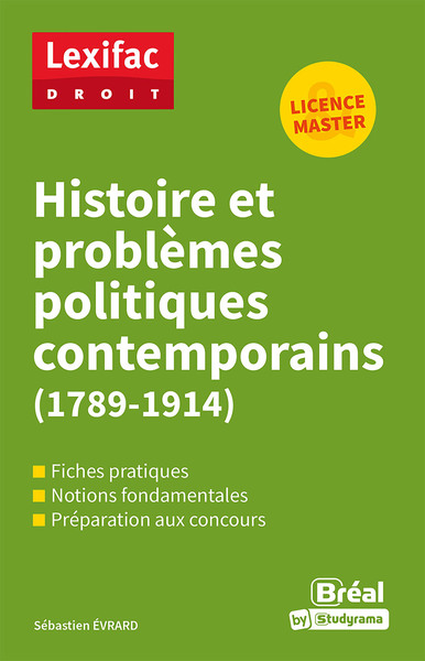 Image de Histoire et problèmes politiques contemporains (1789-1914)