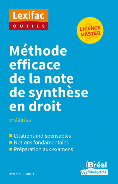 Picture of Méthode efficace de la note de synthèse en droit