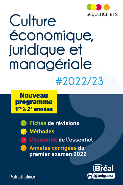 Picture of Séquence BTS - Culture économique, juridique et managériale