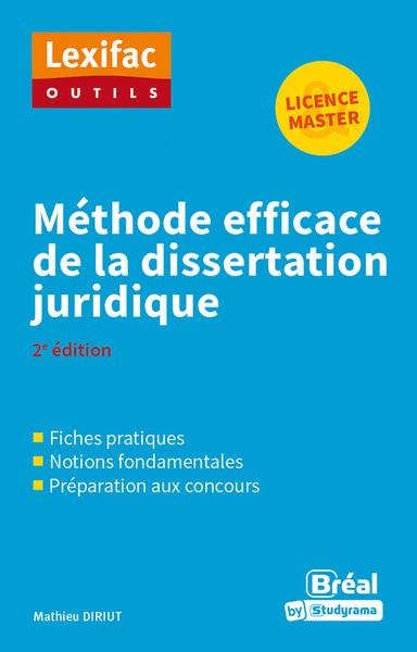 Picture of Méthode efficace de la dissertation juridique