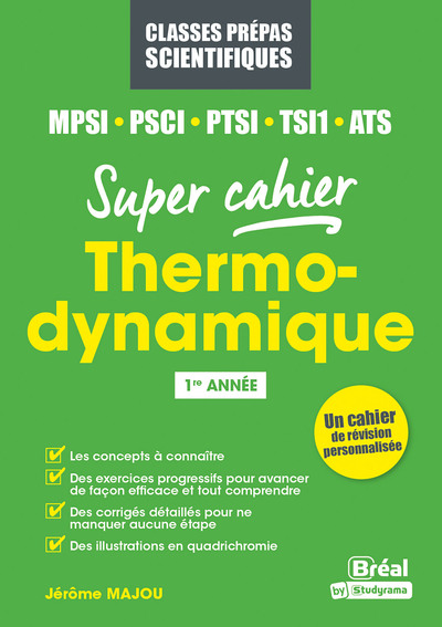 Picture of Thermodynamique MPSI, PSCI, PTSI, ATS