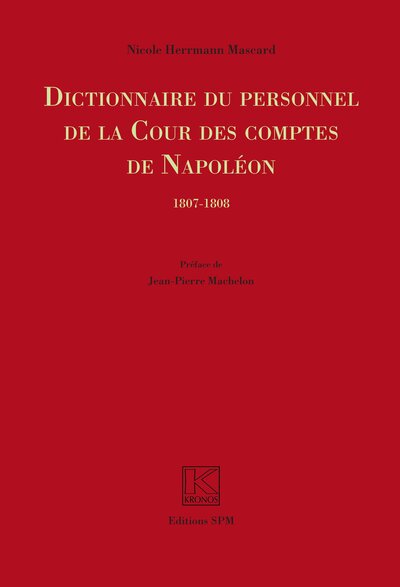 Image de Dictionnaire du personnel de la Cour des Comptes de Napoléon