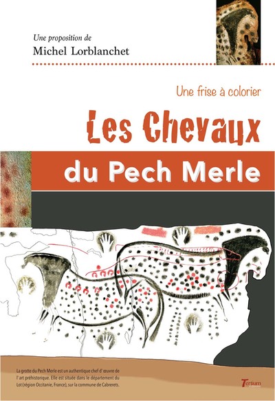 Image de Les Chevaux du Pech Merle - frise à colorier