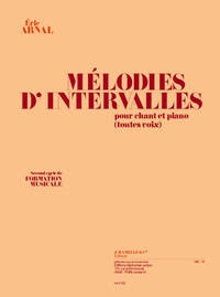 Picture of ERIC ARNAL : MELODIES D'INTERVALLES POUR CHANT ET PIANO (TOUTES VOIX)