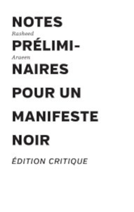 Picture of Notes préliminaires pour un manifeste noir
