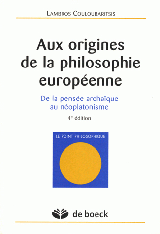 Picture of Aux origines de la philosophie européenne