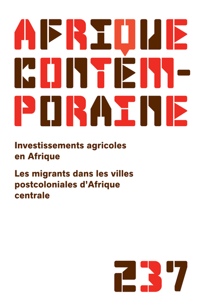 Image de AFRIQUE CONTEMPORAINE 2011/1 N.237