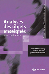 Picture of Analyses des objets enseignés
