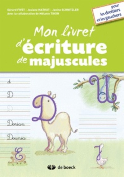 Image de MON LIVRET D'ECRITURE DE MAJUSCULES - POUR DROITIERS ET GAUCHERS