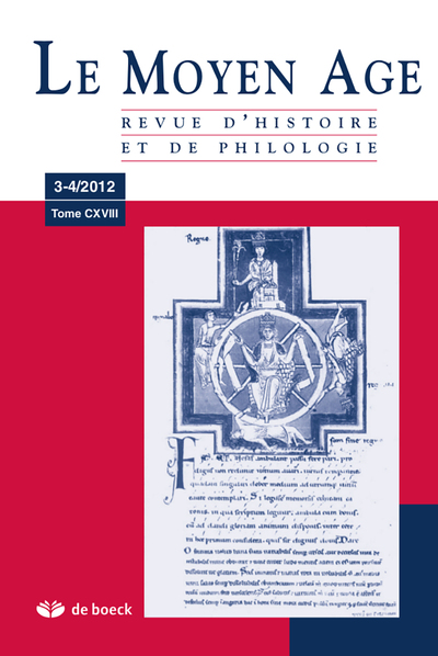 Picture of RMA_183 / REVUE DU MOYEN-AGE 2012/3-4 TOME CXVIII