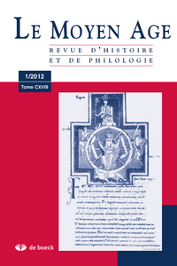 Picture of RMA_181 / REVUE DU MOYEN-AGE 2012/1 TOME CXVIII