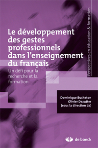 Image de Le développement des gestes professionnels dans l'enseignement du français