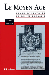 Picture of RMA_131/ REVUE DU MOYEN-AGE 2007/1 TOME CXIII