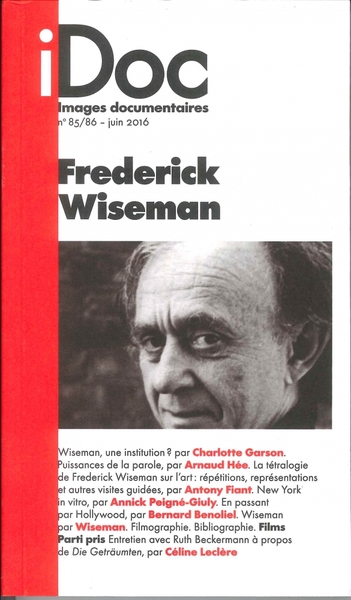 Image de Images Documentaires N°85/86 Frederick Wiseman  Juin 2016
