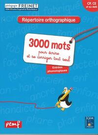 Picture of REPERTOIRE ORTHOGRAPHIQUE 3000 MOTS