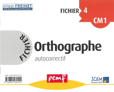 Picture of Orthographe CM1 fichier 4