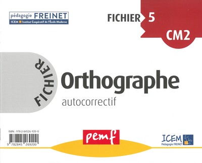 Picture of Orthographe CM2 fichier 5