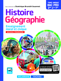 Picture of Histoire Géographie Enseignement moral et civique (EMC) 2de, 1re, Tle Bac Pro (2016) - Manuel élève