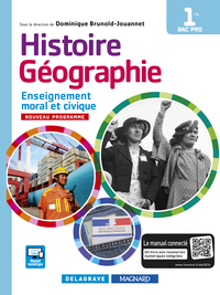 Picture of Histoire Géographie Enseignement moral et civique (EMC) 1re Bac Pro (édition 2016) - Manuel élève