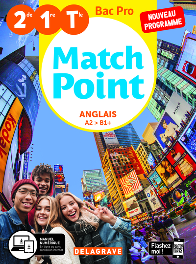 Picture of Match Point Anglais 2de, 1re, Tle Bac Pro (2020) - Pochette élève