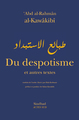 Image de Du despotisme et autres textes